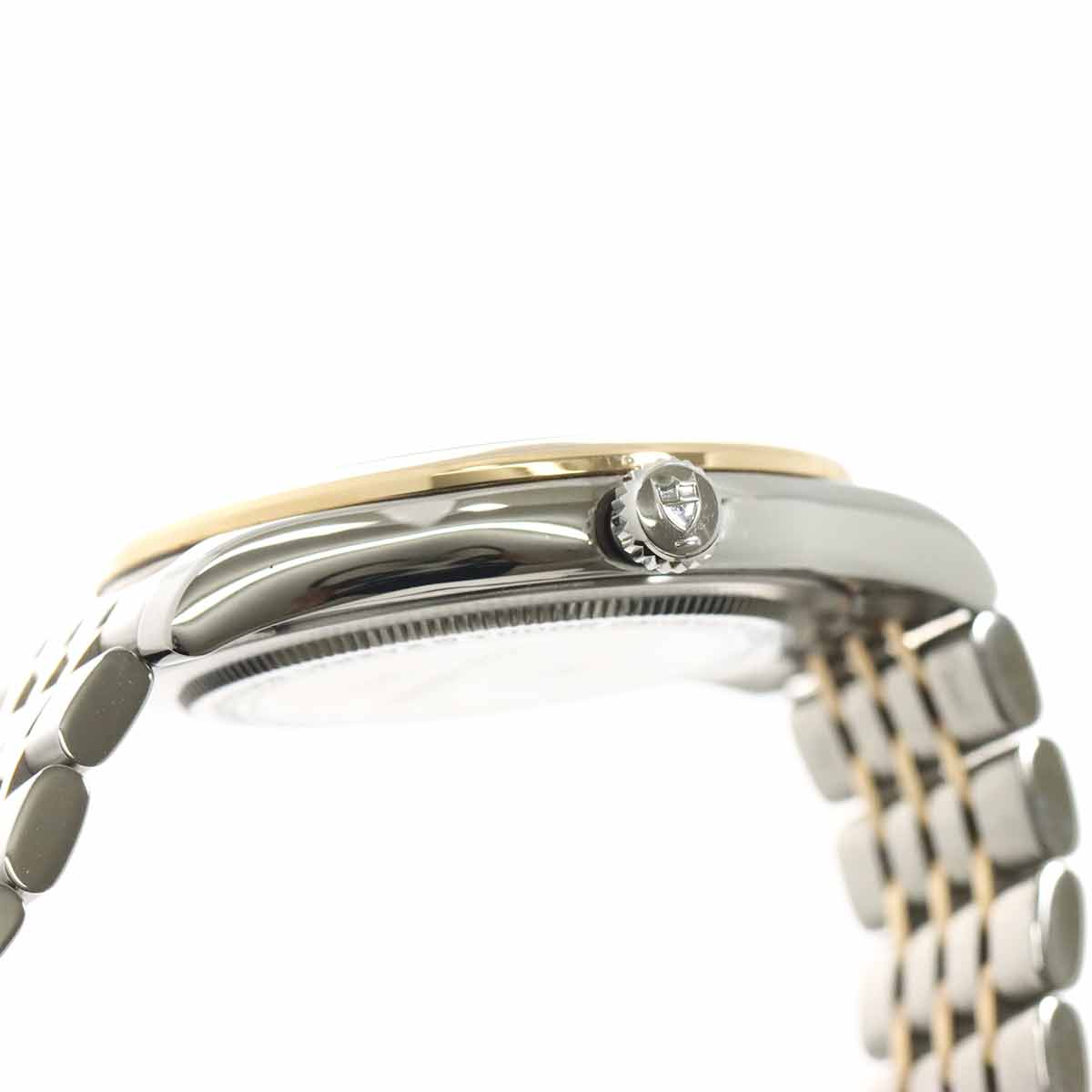 1926 91651 6P Diamond Automatic PG Date Silver Dial Mens Watch