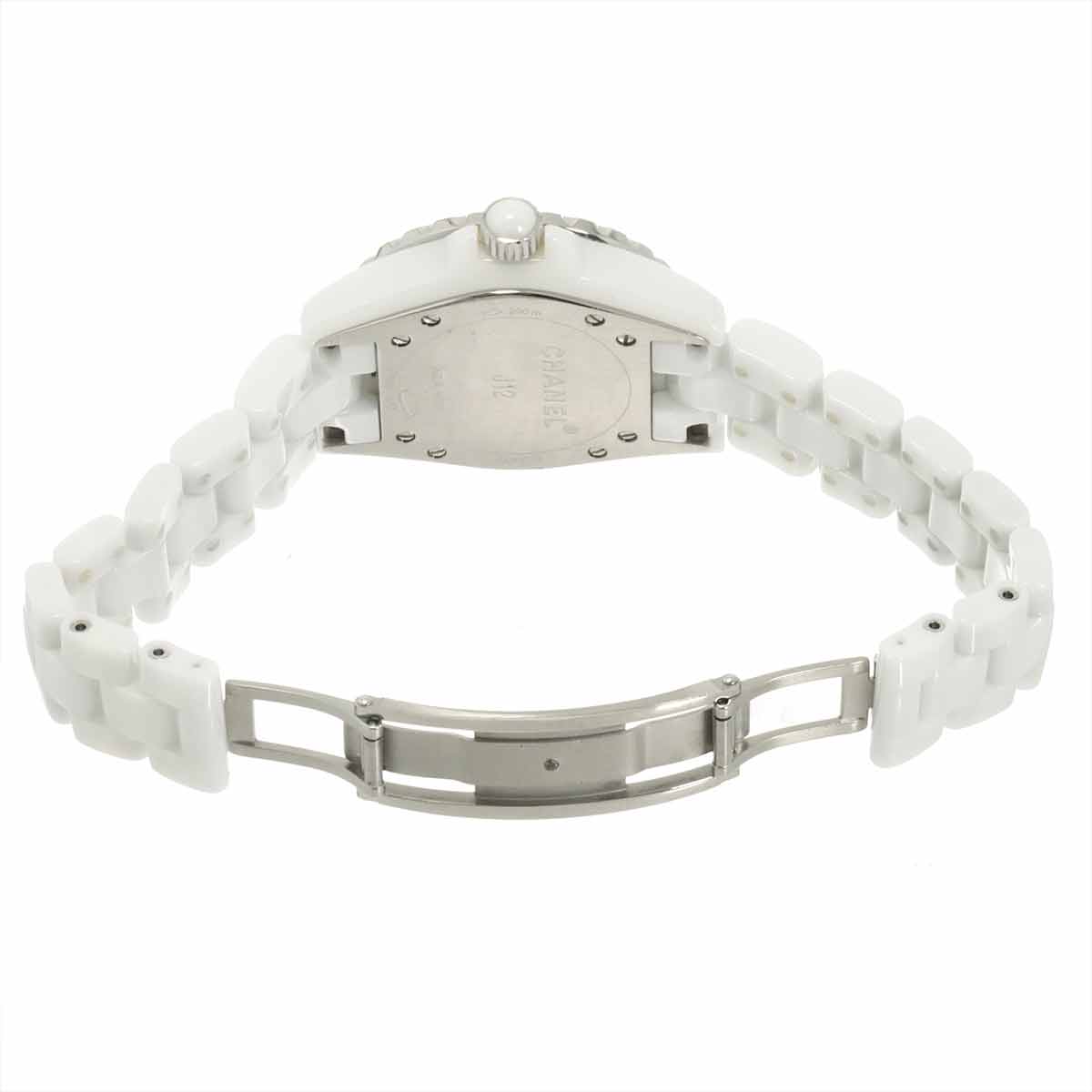 J12 33mm H1628 12P Diamond Quartz White Dial Ladies Watch