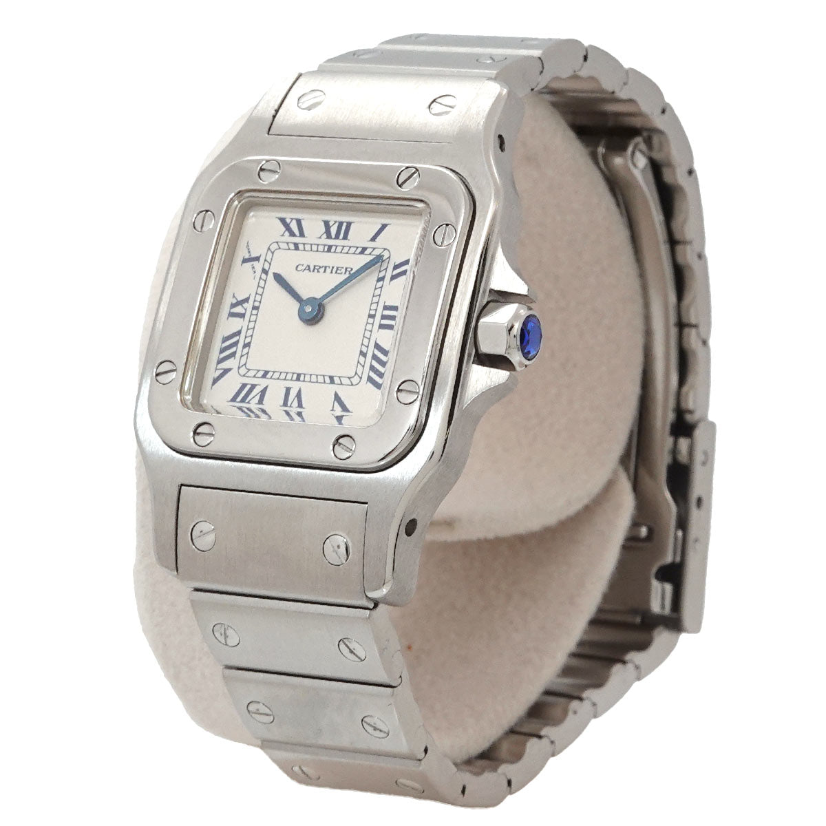 Santos Galbee SM W20017D6 Quartz Cream Dial Ladies Watch