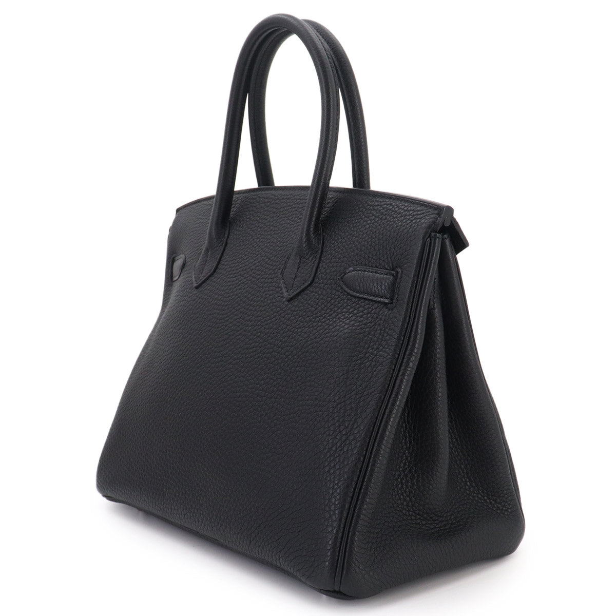 Birkin 30 Veau Togo Black Hand Bag Noir Purse