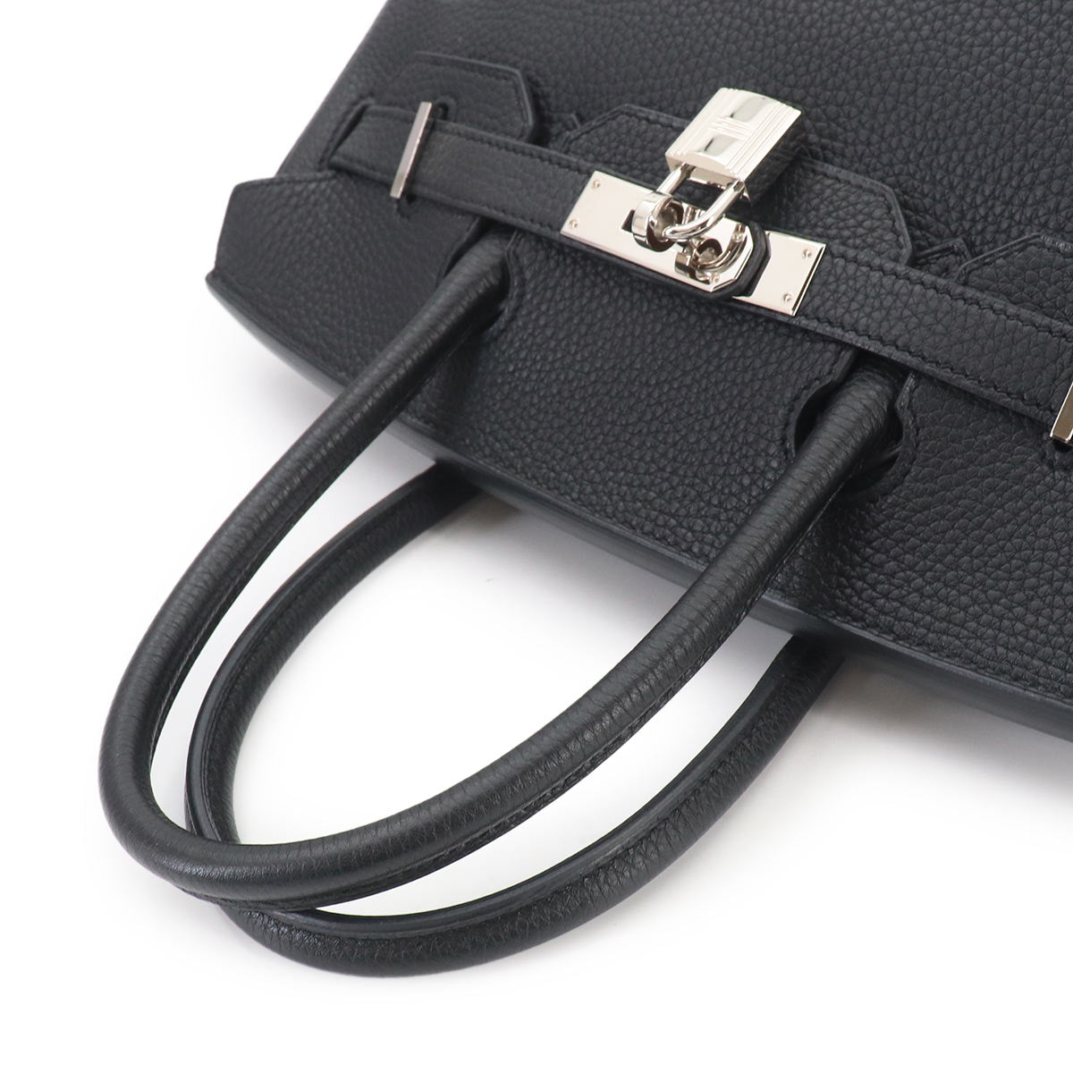 Birkin 30 Veau Togo Black Hand Bag Noir Purse