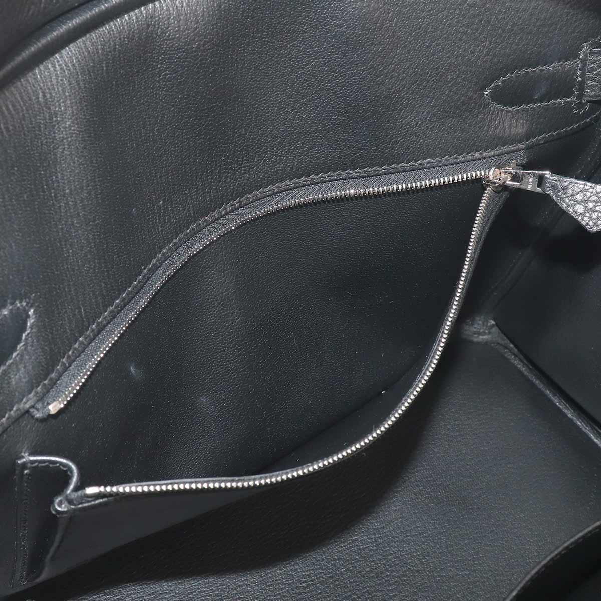 Birkin 30 Veau Togo Black Hand Bag Noir Purse