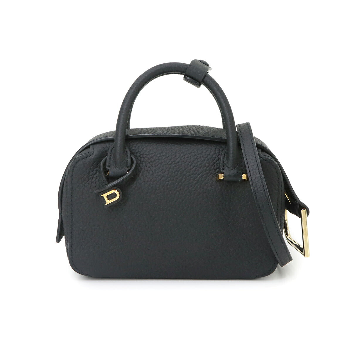 Cool Box Nano Hand Shoulder Bag Leather Black Purse