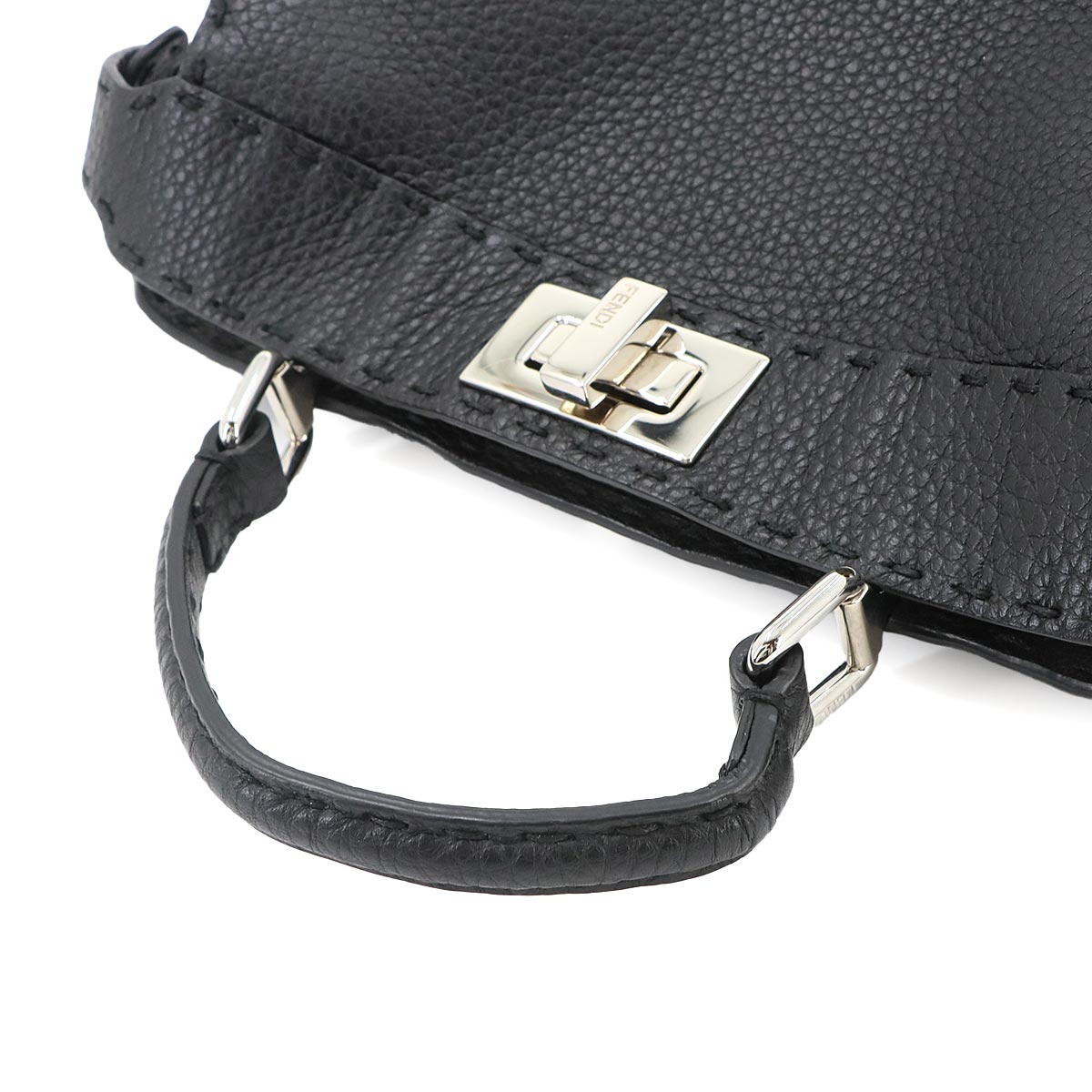 Peekaboo Iseeu SmallHand Shoulder Bag Black Leather 8BN327 Purse