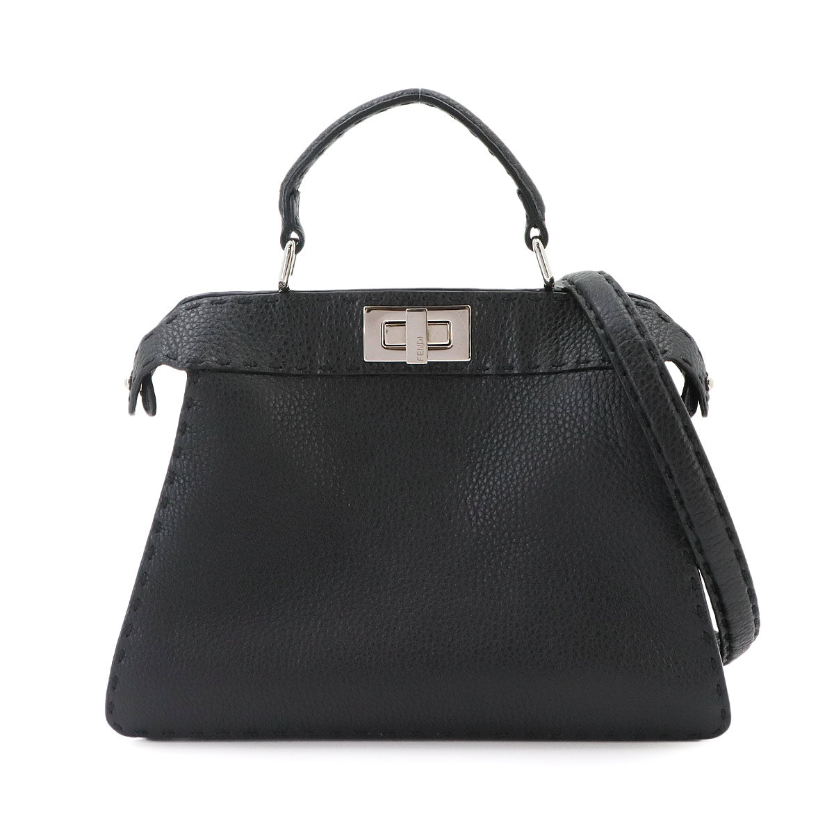 Peekaboo Iseeu SmallHand Shoulder Bag Black Leather 8BN327 Purse