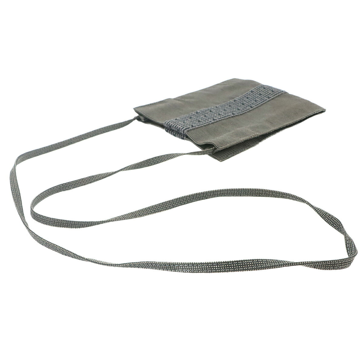 Herline Pochette Shoulder Bag Canvas Gray Purse