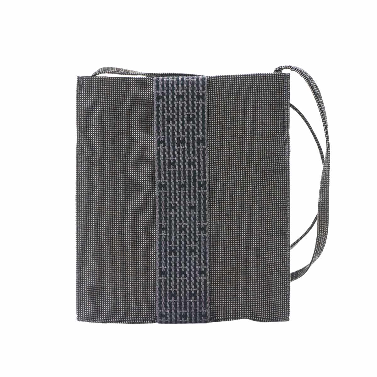Herline Pochette Shoulder Bag Canvas Gray Purse