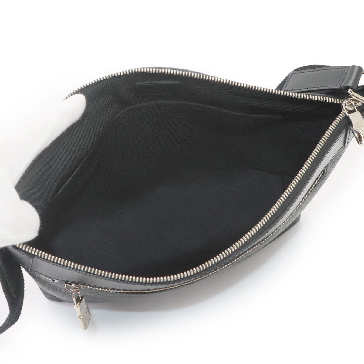 Damier Graphite Mick PM NM Shoulder Bag Black Grey N40003