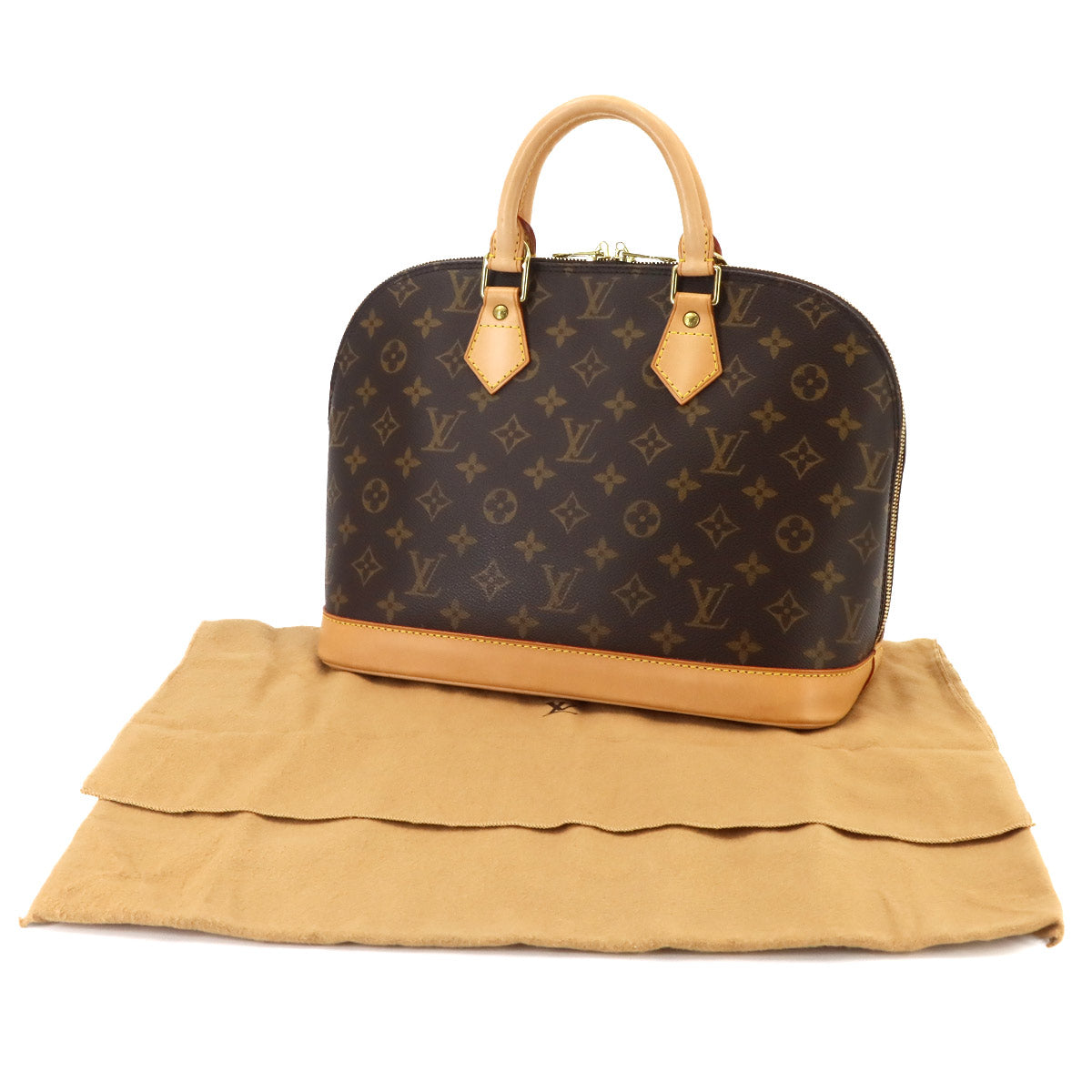 Monogram Alma Hand Bag Brown M51130 Purse