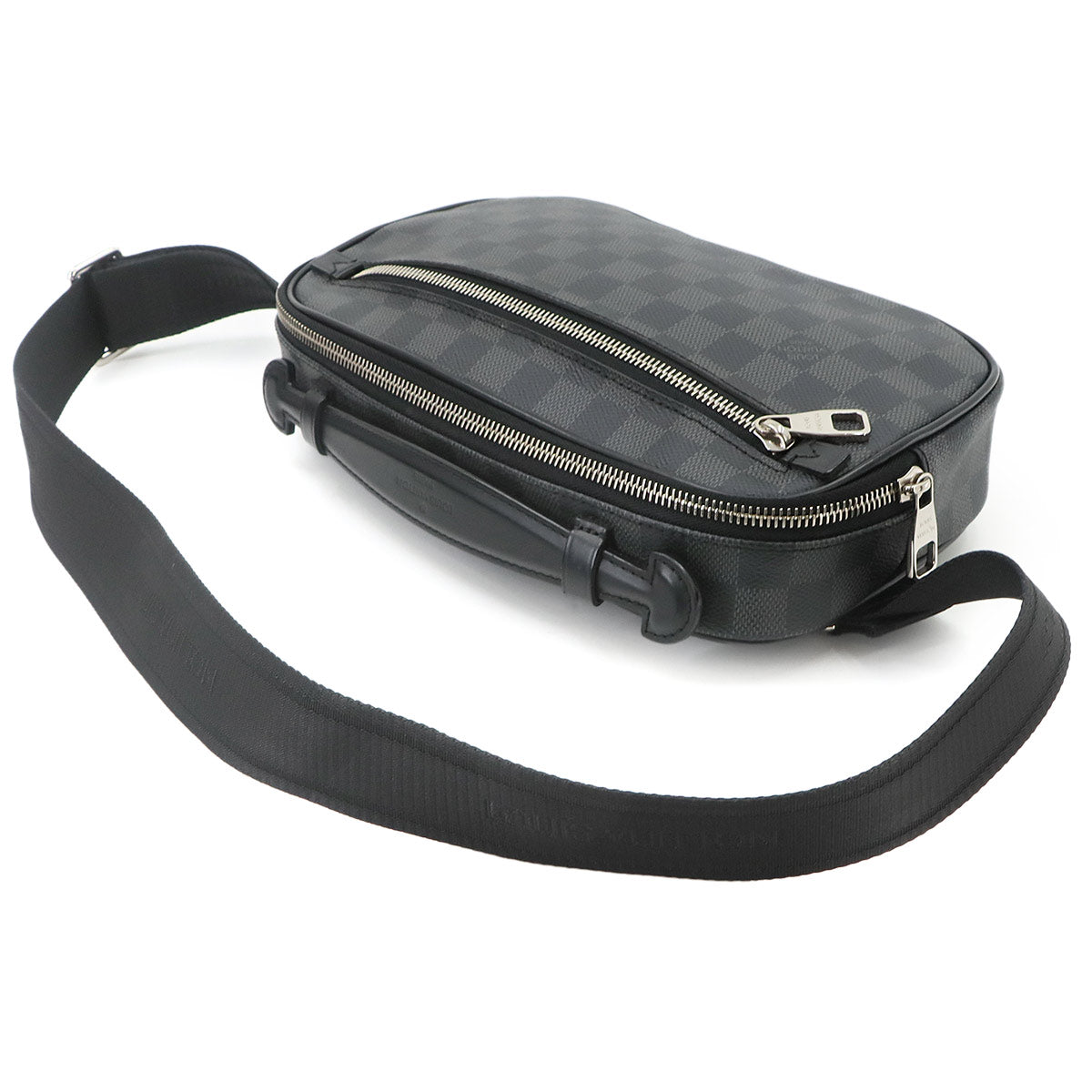 Damier Graphite Ambler Crossbody Bag Black Gray N41289