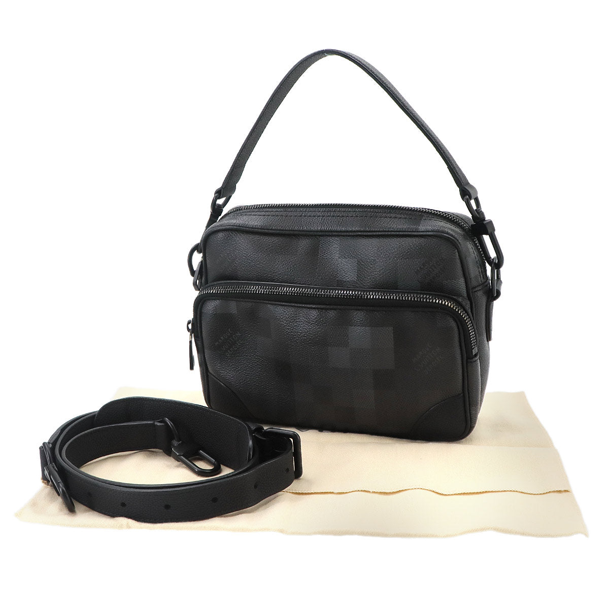 Damoflage Black Nil Messenger Shoulder Bag M14988