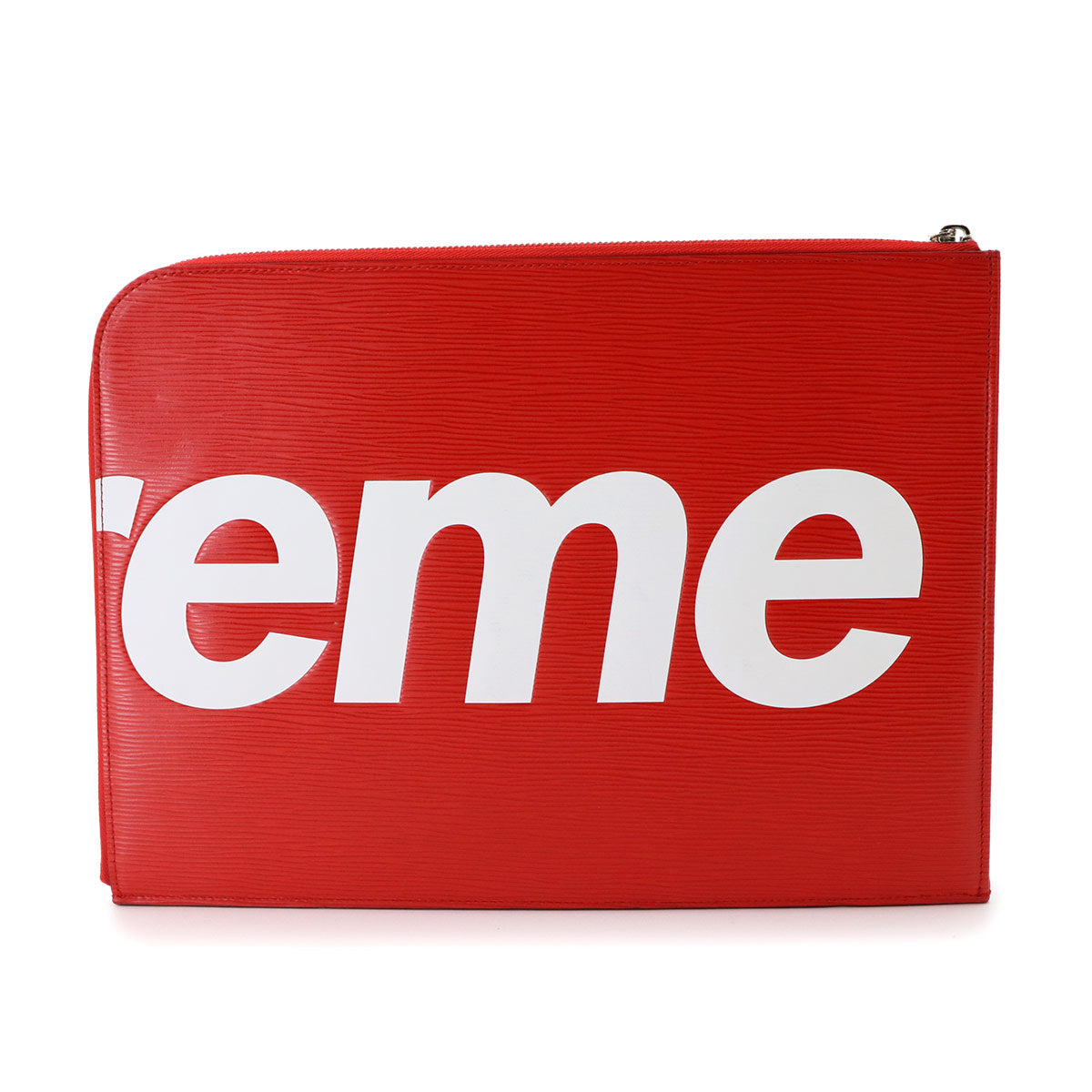 Supreme Epi Pochette Jour GM Clutch Bag Red White M67722