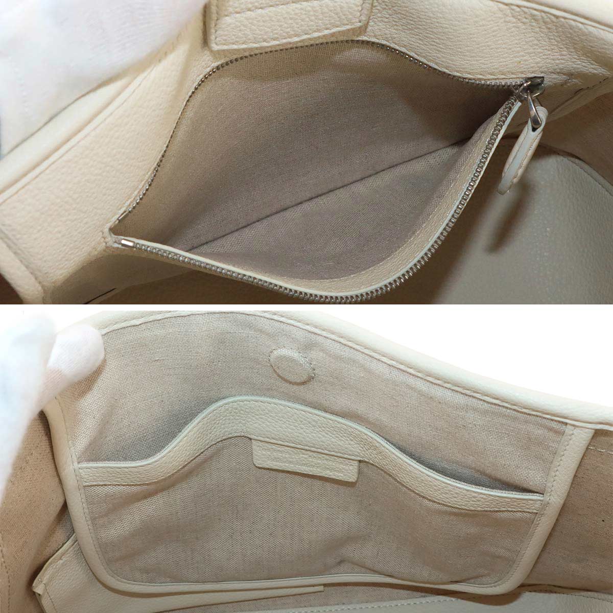 Toujours XS Tote Shoulder Bag Toile Marbeuf Canvas Leather