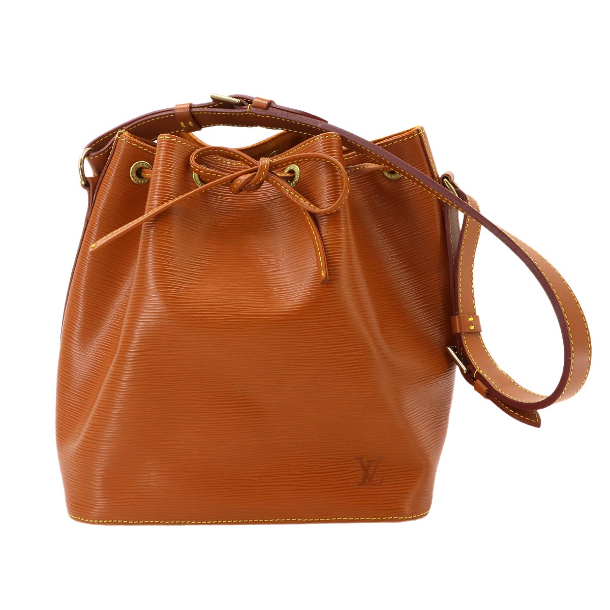 Noe Shoulder Bag Leather Zipang Gold M44108
