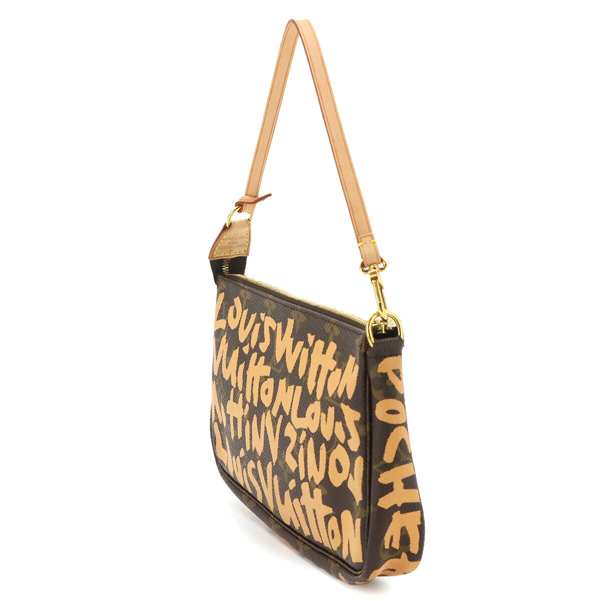 Monogram Graffiti Pochette Accessoires Pouch Peach M92193