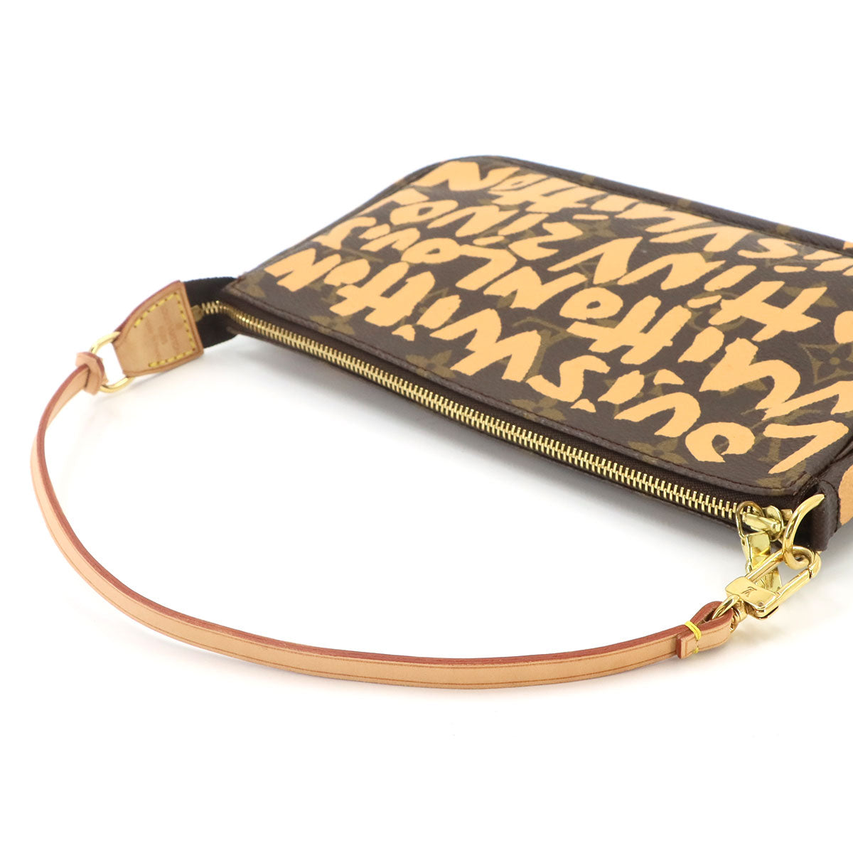 Monogram Graffiti Pochette Accessoires Pouch Peach M92193