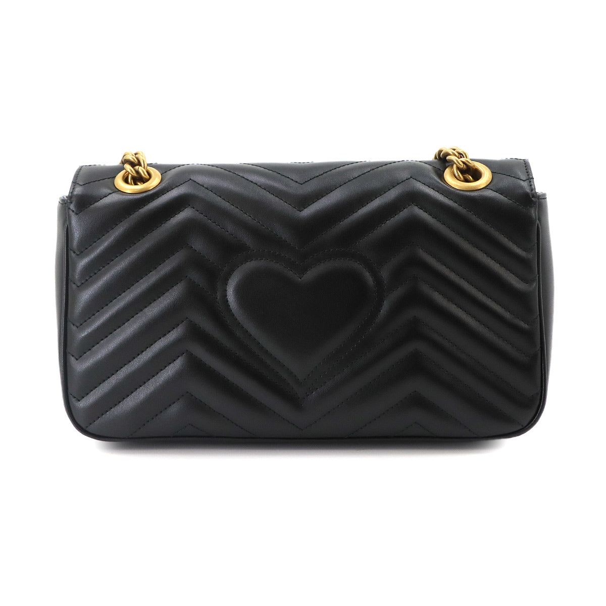 GG Marmont Shoulder Bag Leather Black 443497 Purse
