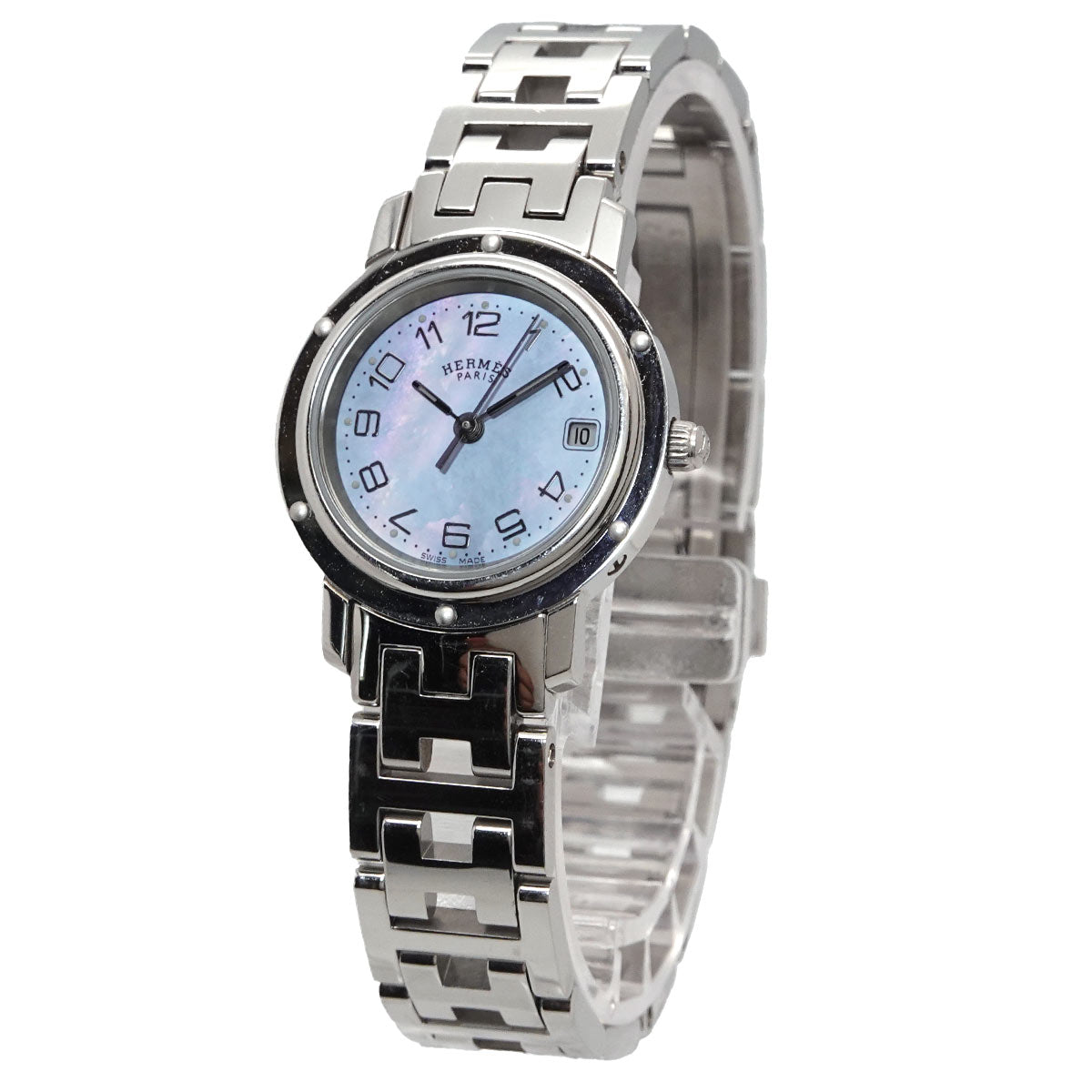 Clipper CL4.210 Quartz Date Blue Shell Dial Ladies Watch
