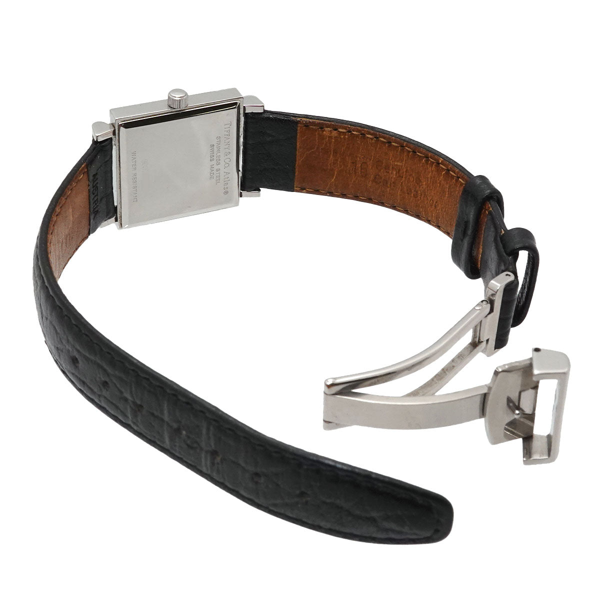 Atlas Square 13579989 Quartz Black Dial Vintage Ladies