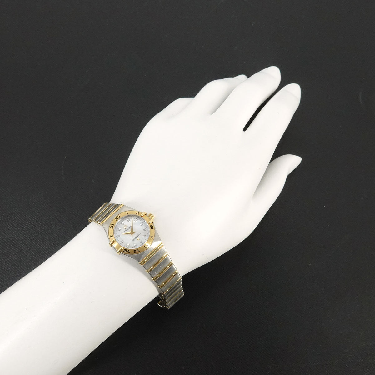 Constellation mini 1262.75 12P Diamond 750 YG White Shell Dial
