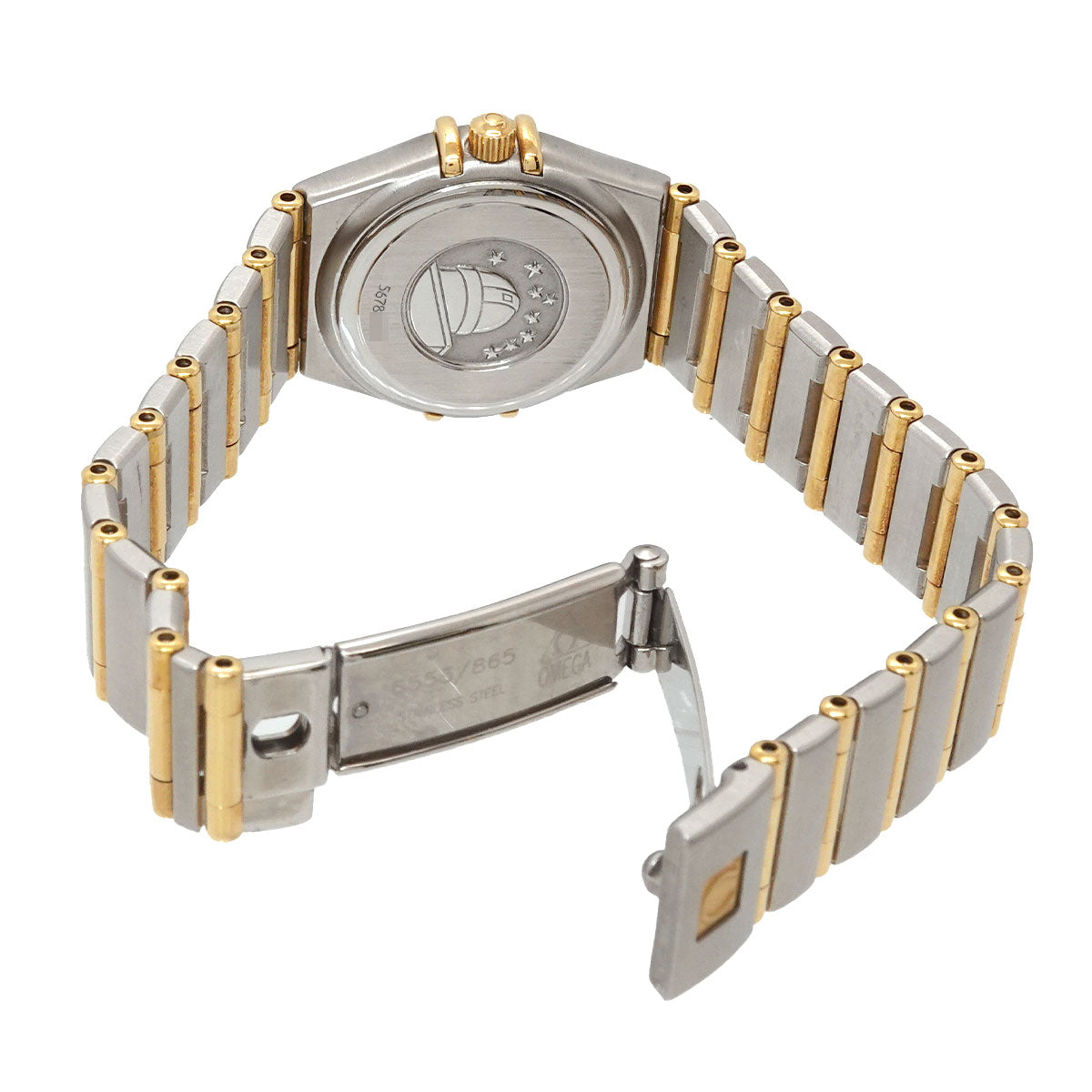 Constellation mini 1262.75 12P Diamond 750 YG White Shell Dial