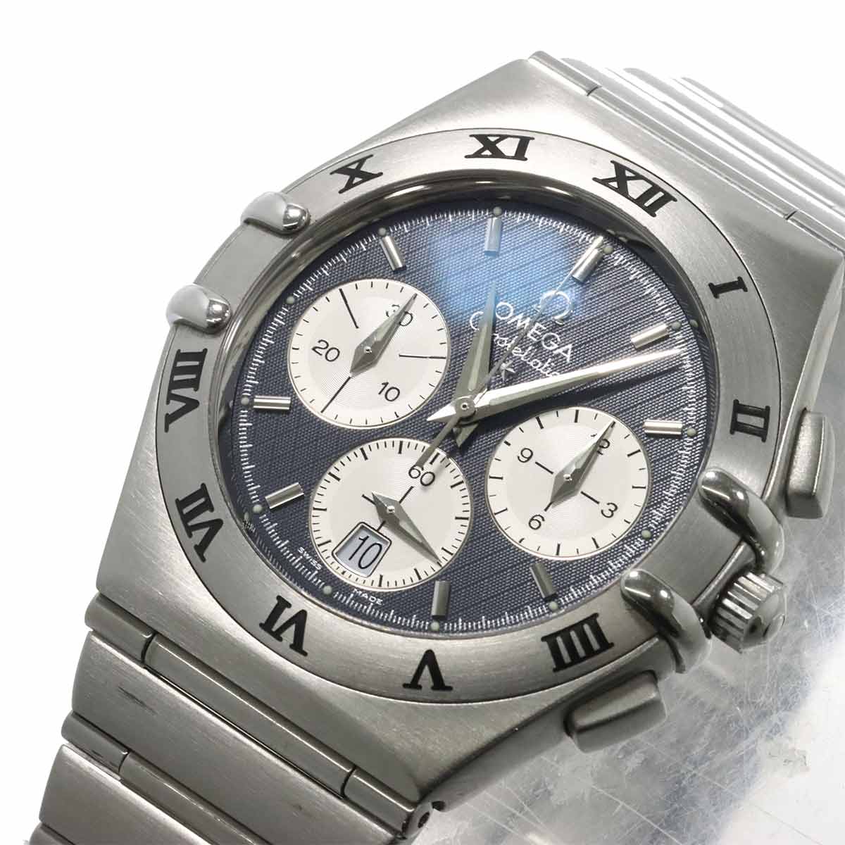 Constellation 1542 40 Quartz Date Silver Dial Mens Watch