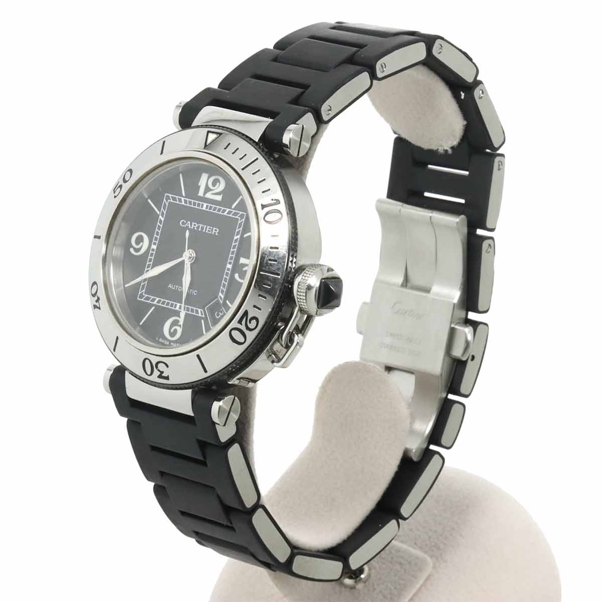 Pasha Seatimer W31077U2 Automatic Date Black Dial Mens Watch