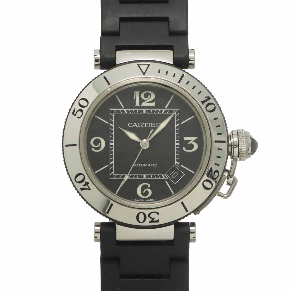 Pasha Seatimer W31077U2 Automatic Date Black Dial Mens Watch