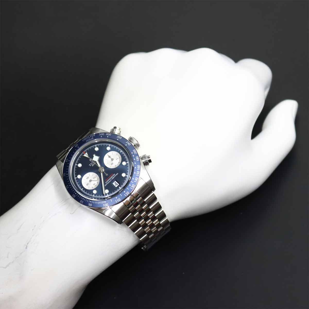 Black Bay Chronograph 79360B Automatic Blue Dial Mens Watch