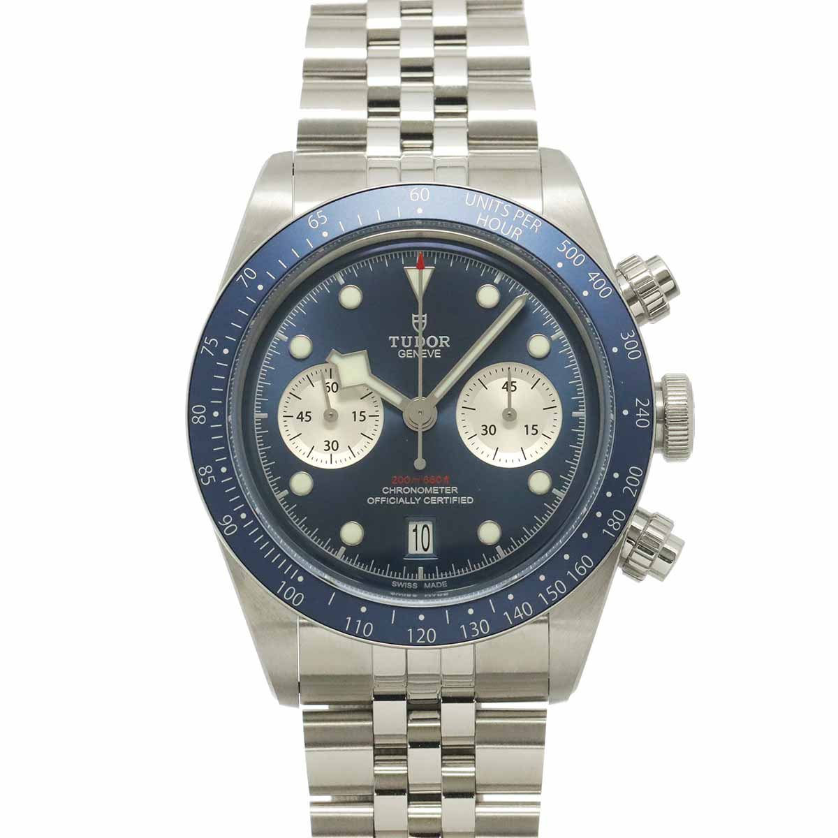 Black Bay Chronograph 79360B Automatic Blue Dial Mens Watch