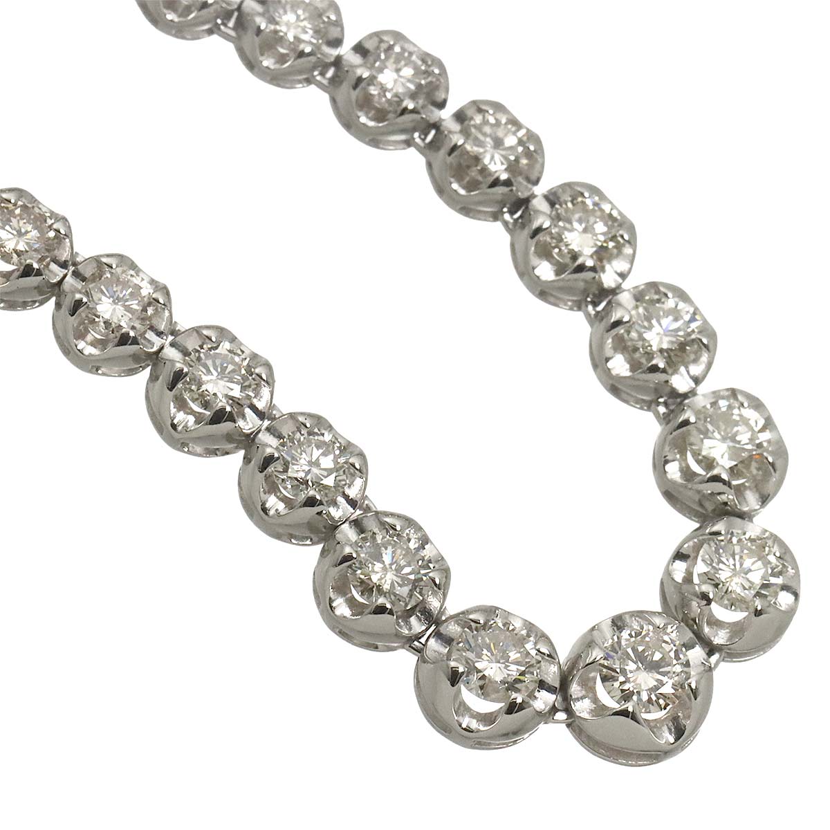 Diamond 10.00ct Necklace Pt Platinum
