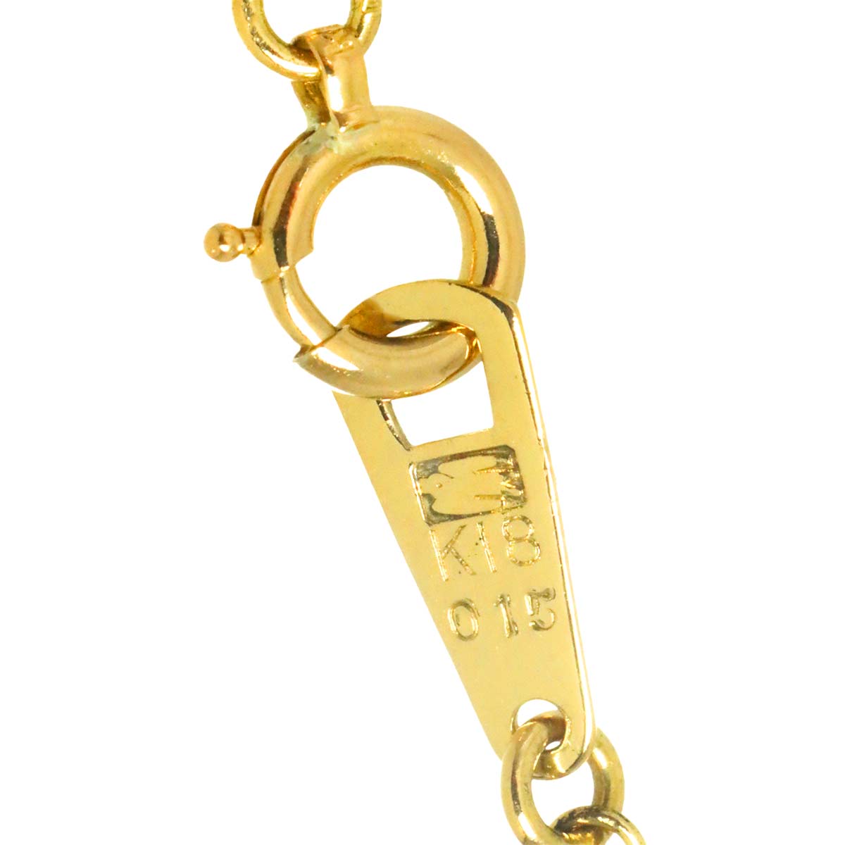 Diamond 0.15ct Necklace 18K YG Yellow Gold 750