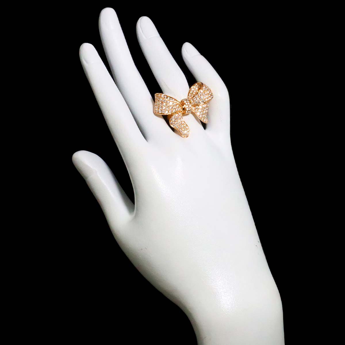 Diamond 2.00ct Ring 18K PG Pink Gold 750 Size6(US)