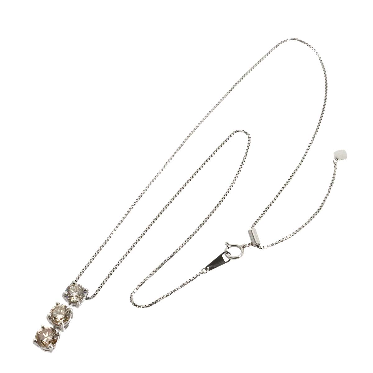Diamond 0.713ct/0.814ct/1.005ct Necklace Pt Platinum