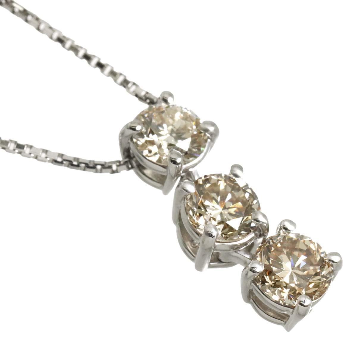 Diamond 0.713ct/0.814ct/1.005ct Necklace Pt Platinum