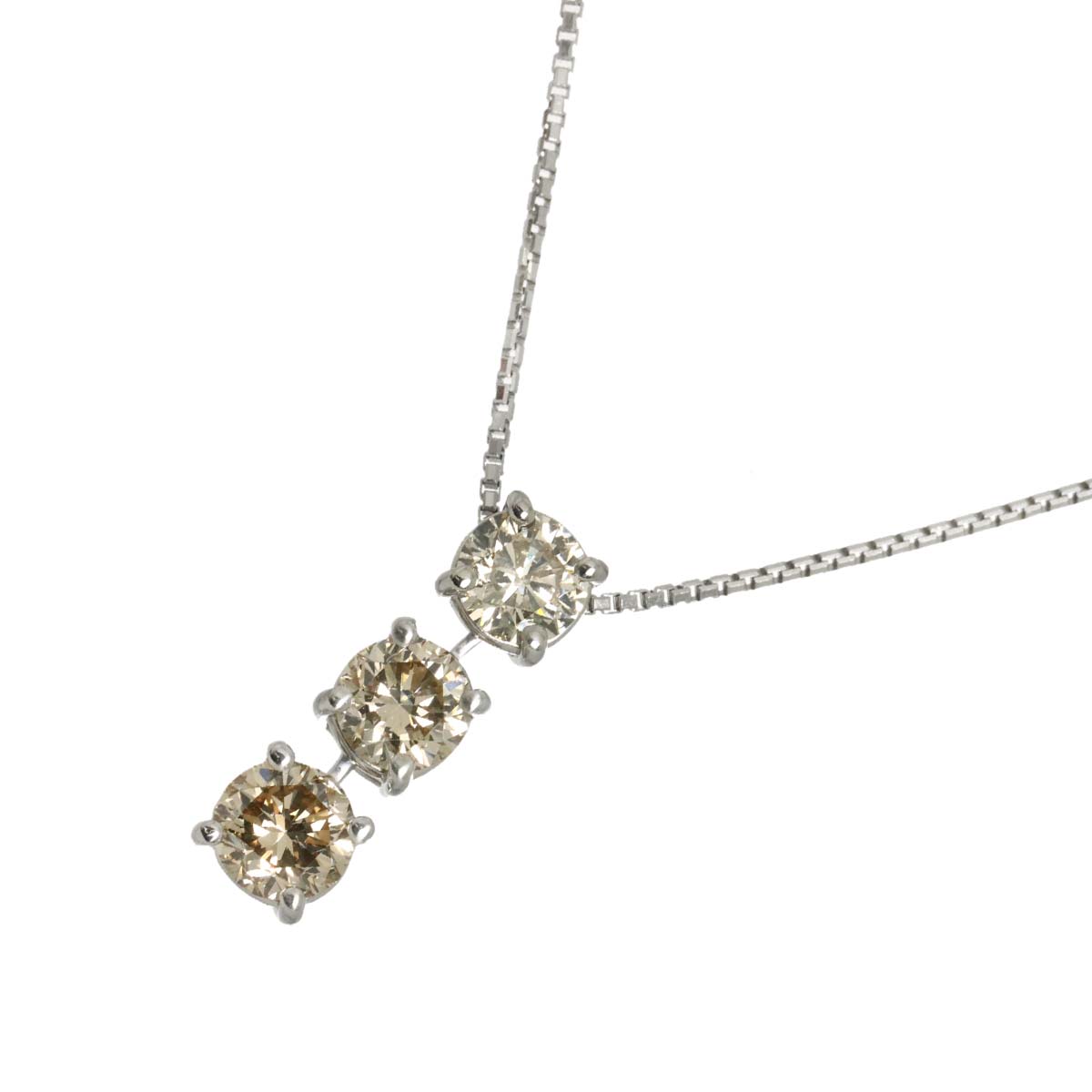 Diamond 0.713ct/0.814ct/1.005ct Necklace Pt Platinum
