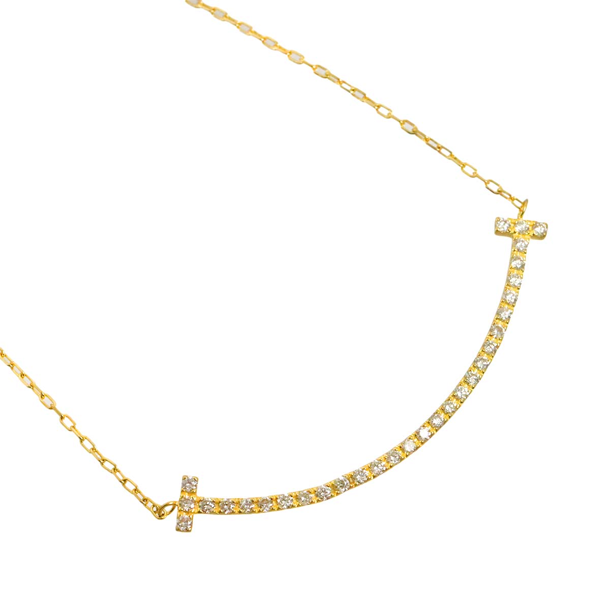 Diamond 0.30ct Necklace 18K YG Yellow Gold 750