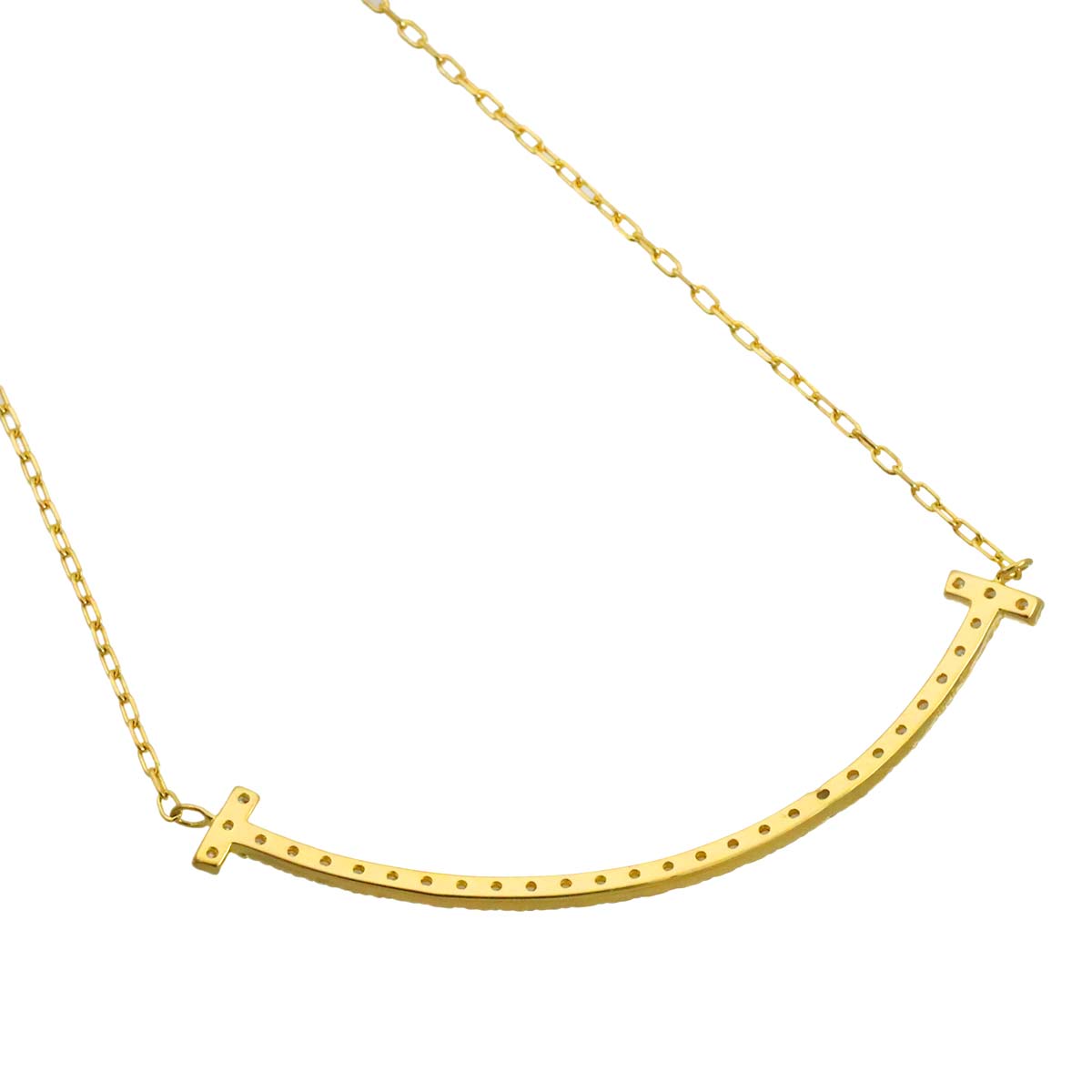 Diamond 0.30ct Necklace 18K YG Yellow Gold 750