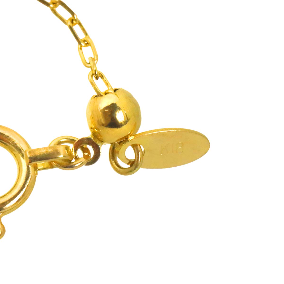 Diamond 0.30ct Necklace 18K YG Yellow Gold 750