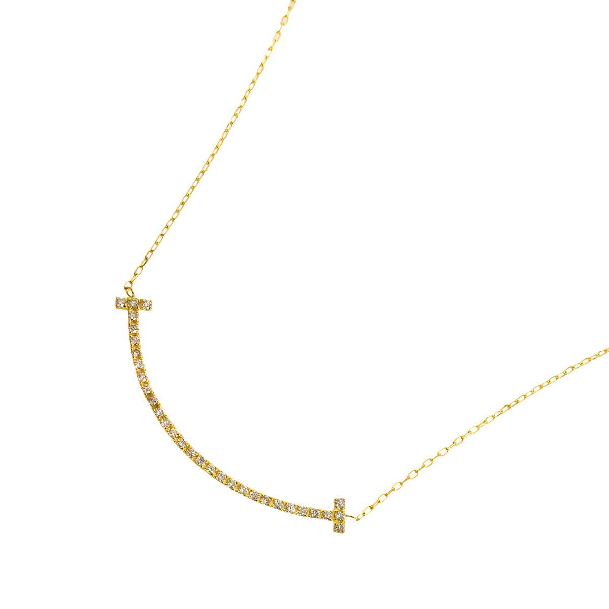Diamond 0.30ct Necklace 18K YG Yellow Gold 750
