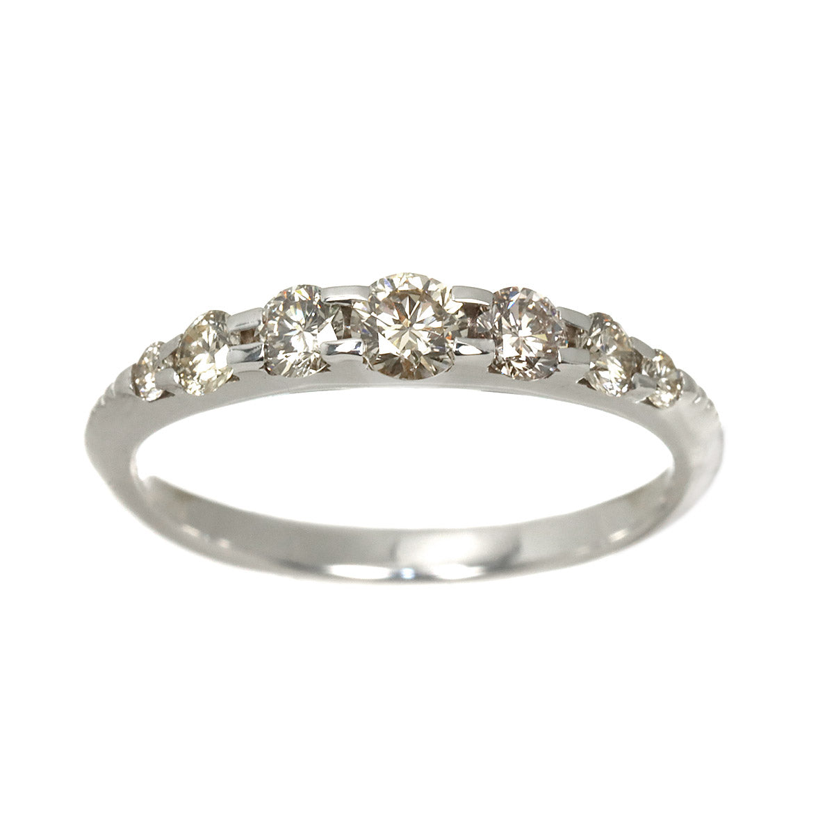 Brown Diamond 0.55ct Ring 18K White Gold size5.5-5.75(US)