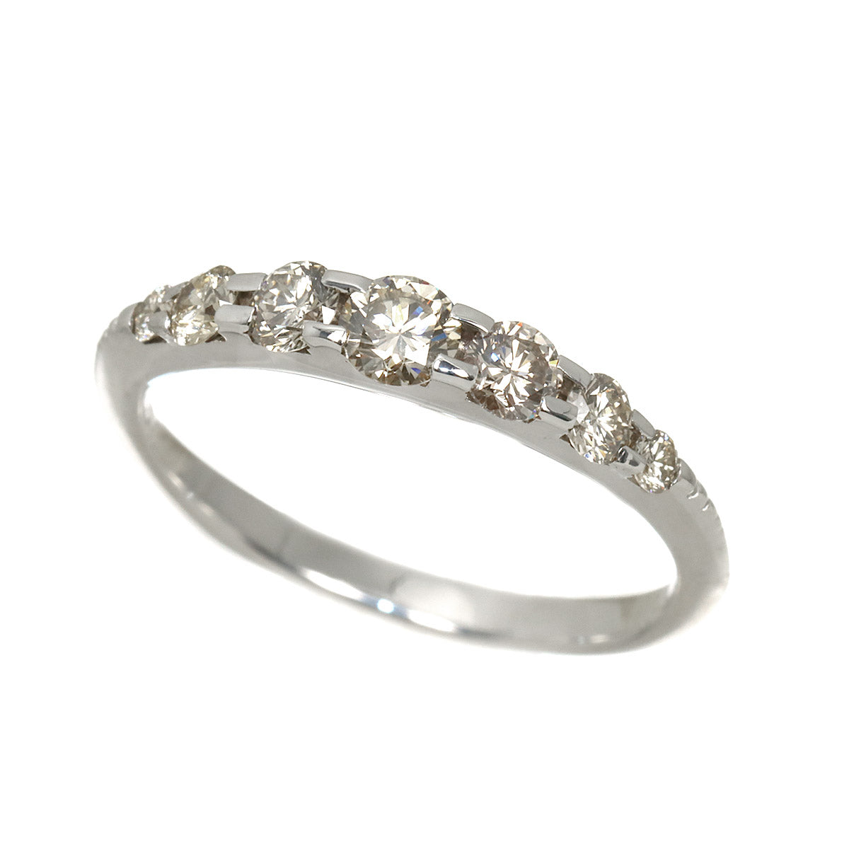 Brown Diamond 0.55ct Ring 18K White Gold size5.5-5.75(US)