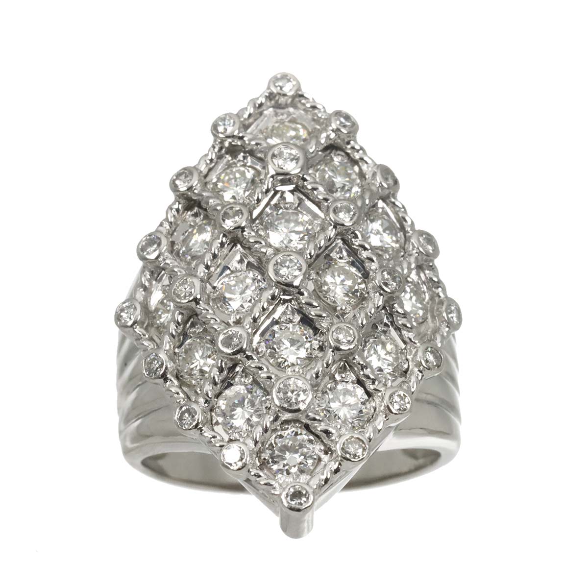 Diamond 2.08ct Ring Pt Platinum size6.75-7.25(US)