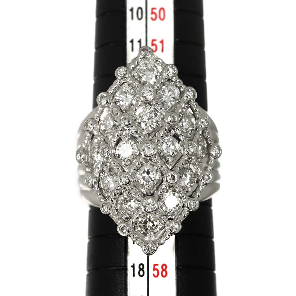 Diamond 2.08ct Ring Pt Platinum size6.75-7.25(US)