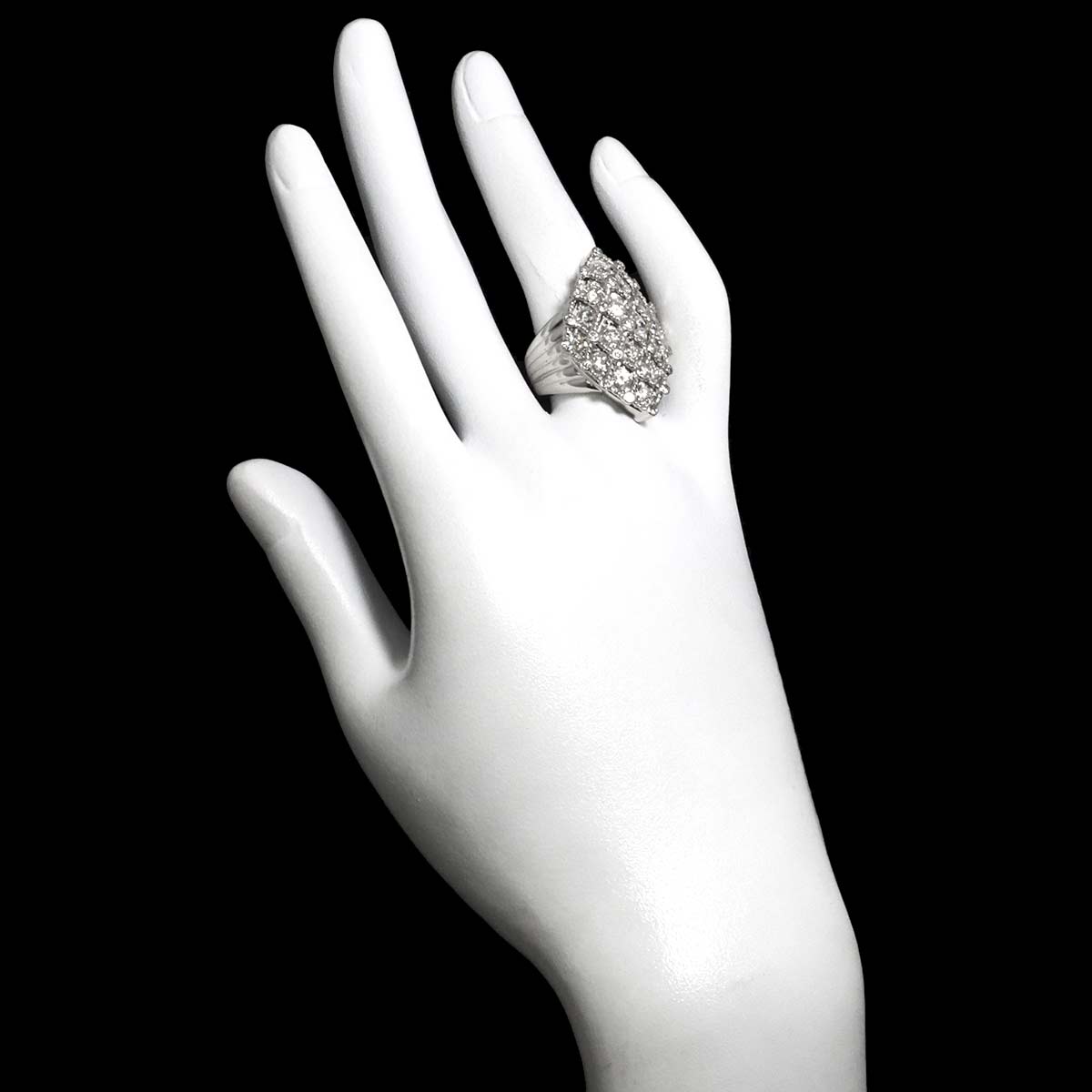 Diamond 2.08ct Ring Pt Platinum size6.75-7.25(US)