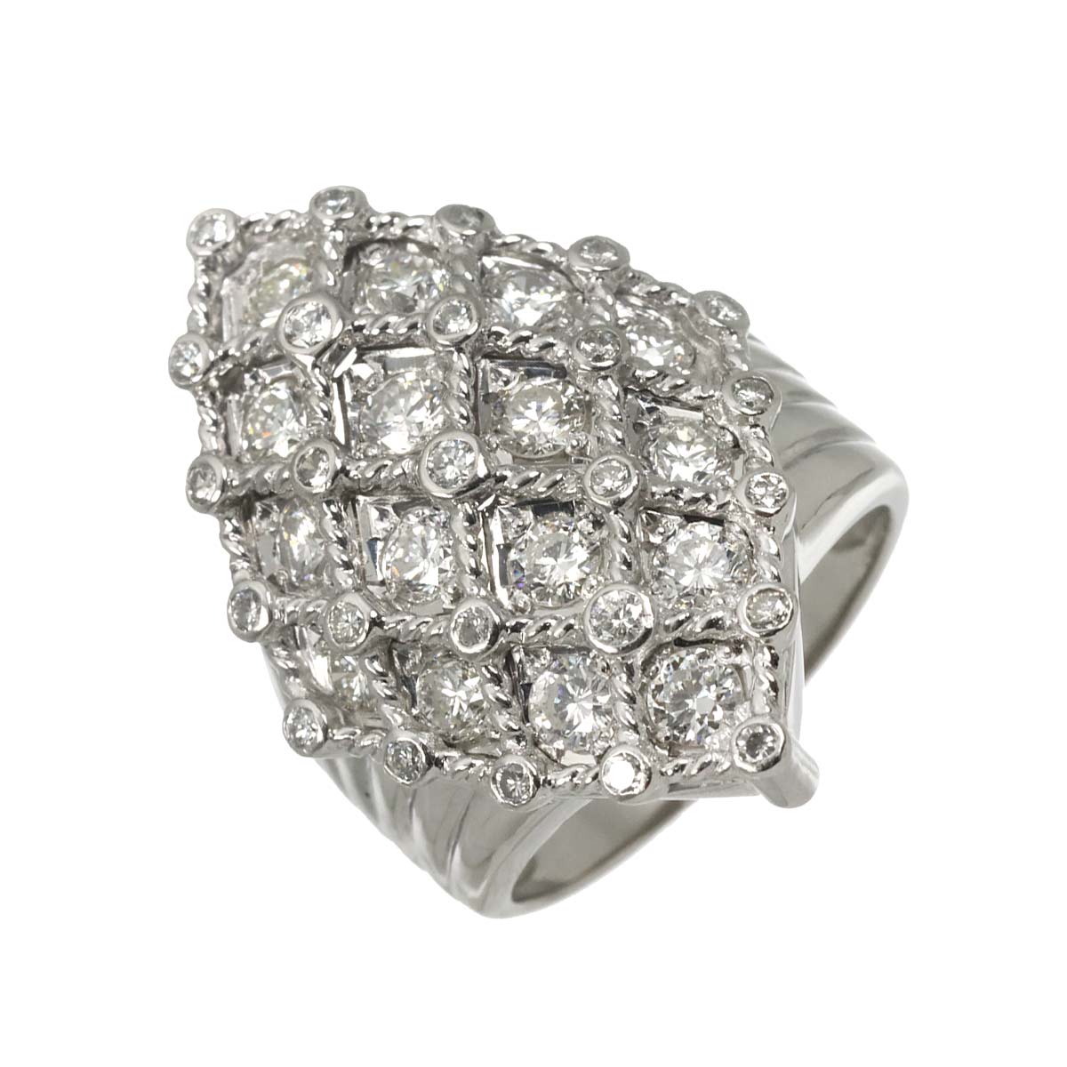 Diamond 2.08ct Ring Pt Platinum size6.75-7.25(US)