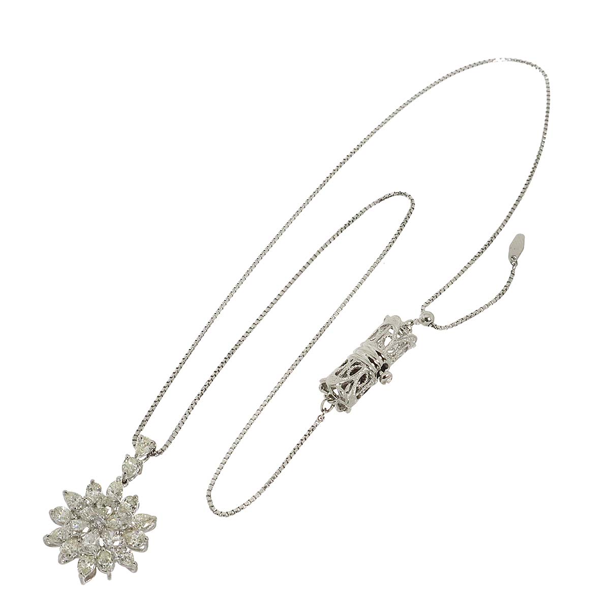 Diamond 3.05ct/0.06ct Necklace Pt SV Platinum