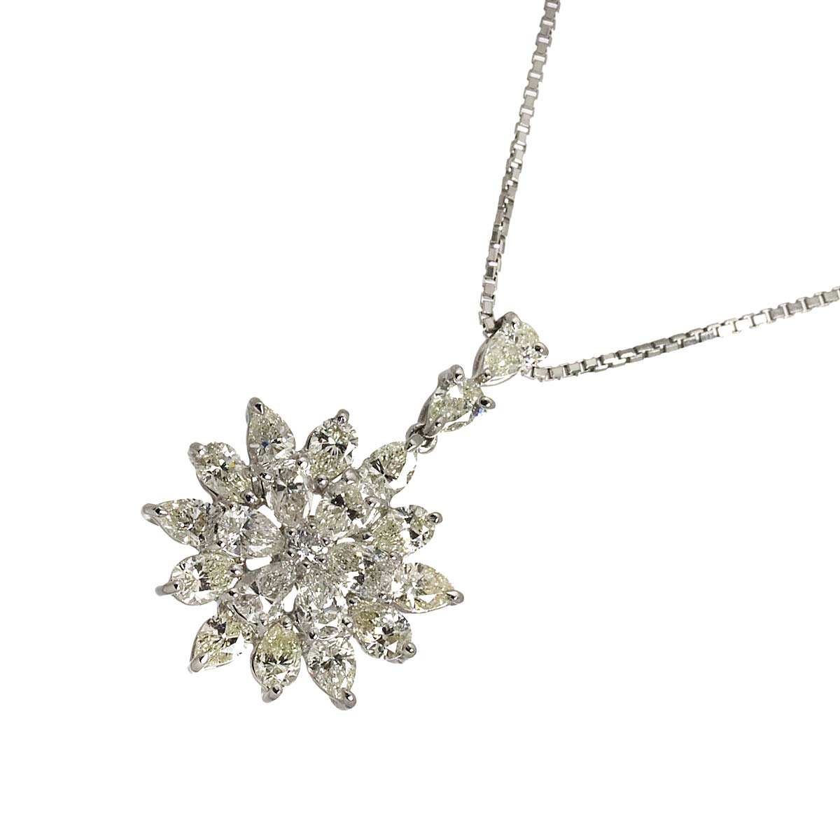 Diamond 3.05ct/0.06ct Necklace Pt SV Platinum