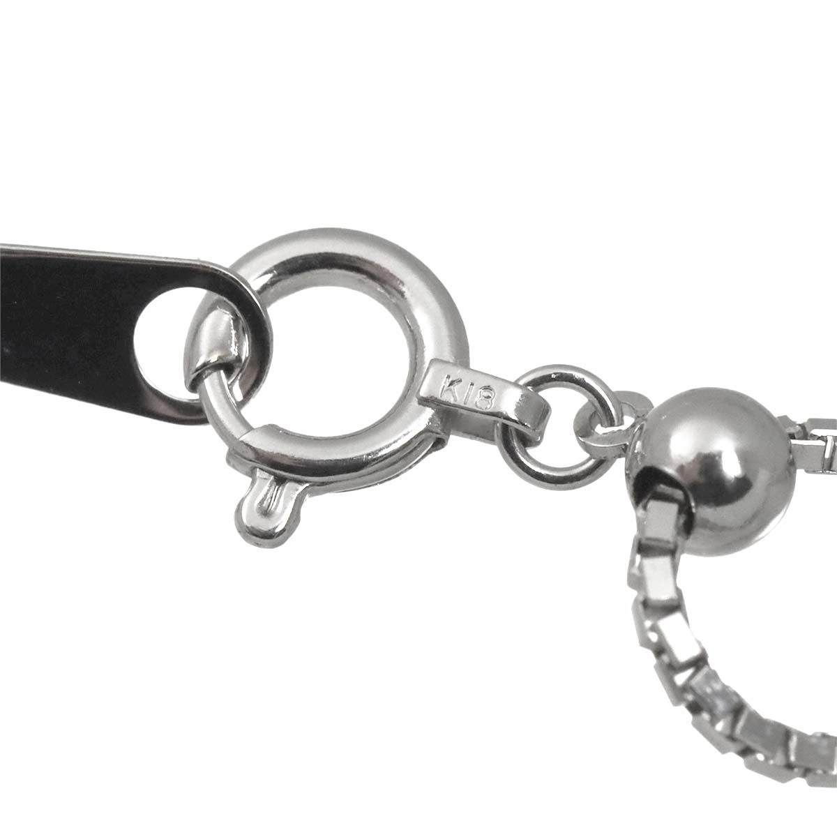 Diamond 1.00ct Necklace 18K WG White Gold 750