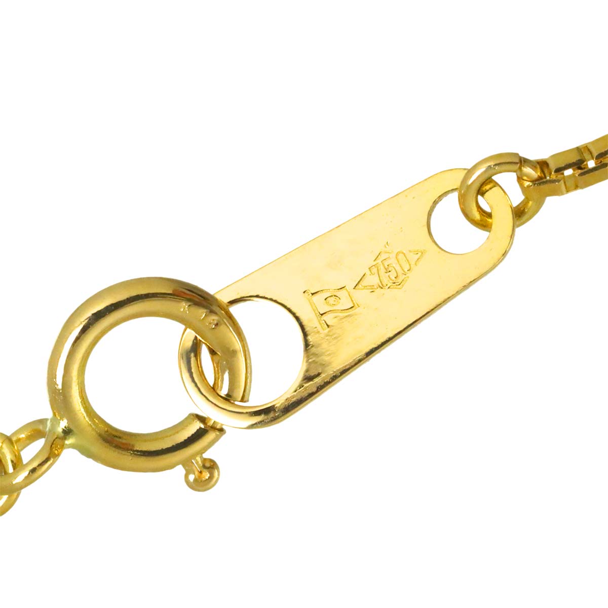 Diamond 1.02ct Necklace 18K YG Yellow Gold 750